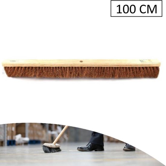 Talen Tools - Zaalveger - 90 cm - Cocos - Zonder steel van Talen Tools — afbeelding 2