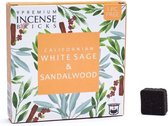 Aromafume wierookblokjes witte salie & sandelhout