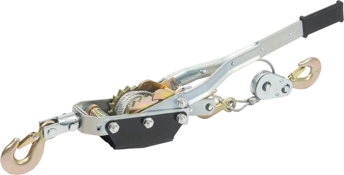 Silverline Heavy-Duty handtreklier - 3500 kg - 3 meter kabel - dubbele versnelling