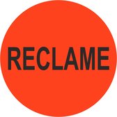 Reclame Stickers - Sluitzegels - Etiketten - Fluor Rood - 35 mm - Rol van 500 stuks - Promotie - Acties