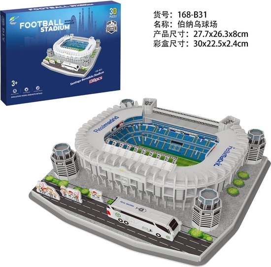 Kit d'éclairage pour le Real Madrid – Stade Santiago Bernabéu
