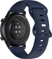 Bracelet adapté à Honor Magic Watch 2 42mm, silicone souple, bleu nuit
