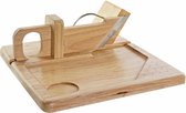 Snijder DKD Home Decor Natuurlijk Rubberwood Roestvrij staal (29 x 29 x 10 cm)