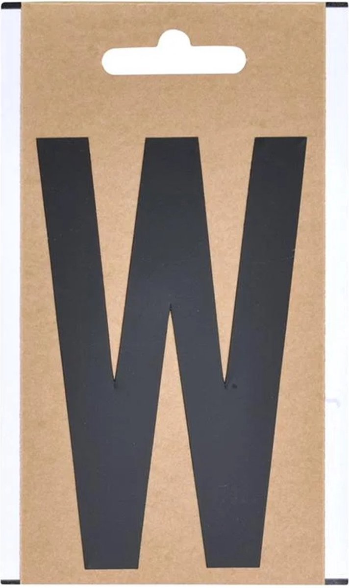 ProPlus Letter Etiket / Sticker "W" - Hoogte 10 cm