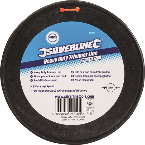 Silverline Nylon maaidraad - 2 mm dikte - 377 meter lengte - Universeel passend van Silverline — afbeelding 5