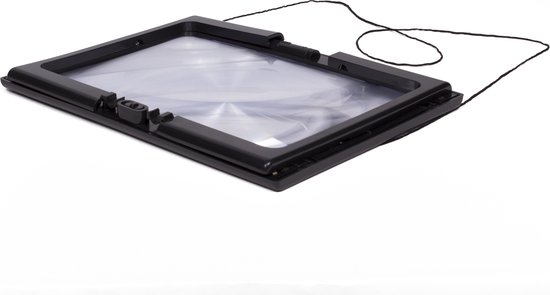 Bellson Loupe Leesloupe A4 - 4X LED - Zwart - 3x Vergroting van Bellson — afbeelding 5