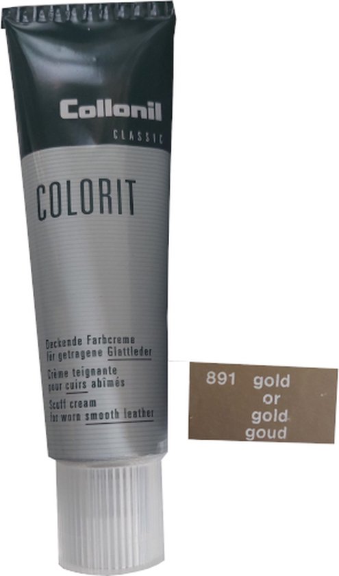 Collonil Colorit - Dekkende Kleurcreme Tube - Goud Metallic - 50ml (Schoensmeer - Schoenpoets)