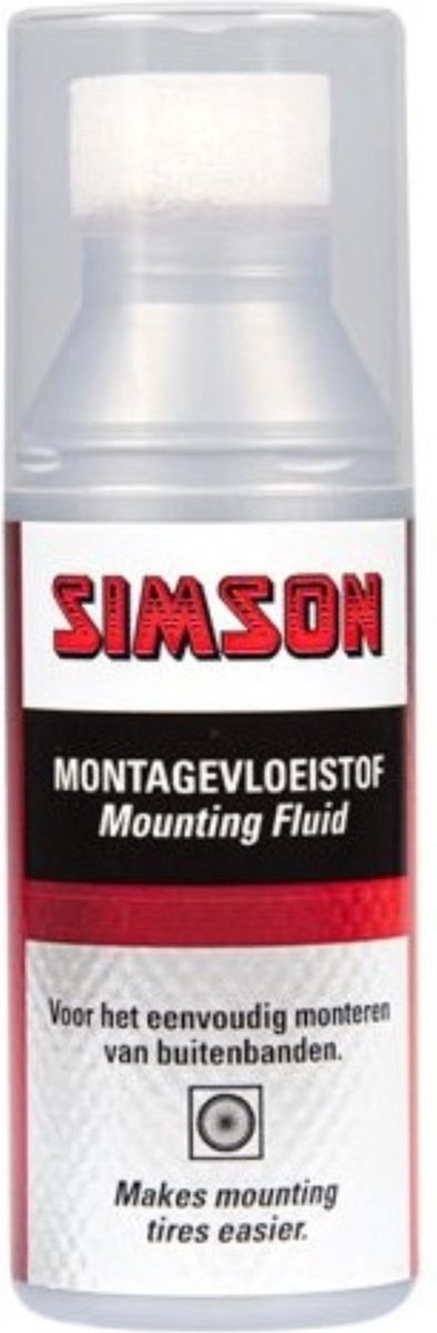 Simson Montagevloeistof voor fietsbanden - 50 ml - Snel drogend - Sponsapplicator