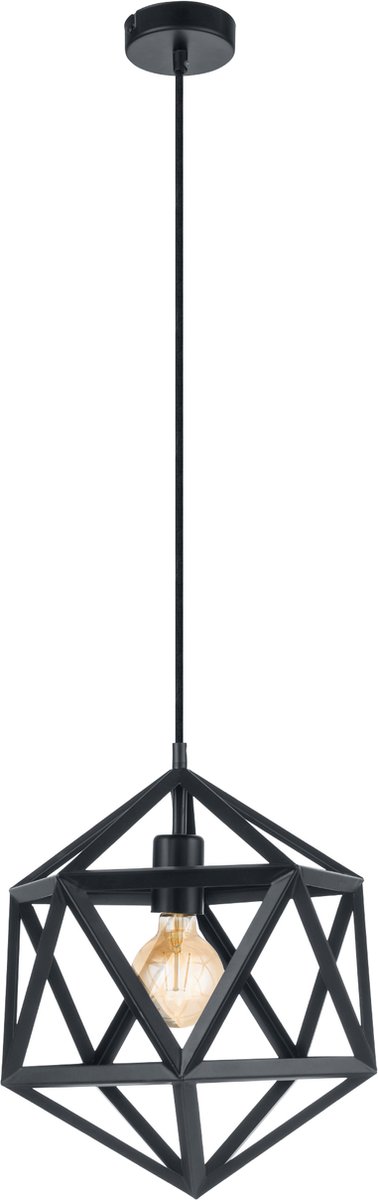 EGLO Embleton Hanglamp - E27 - Ø 30,5 cm - Zwart | bol