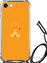 TPU Silicone Hoesje iPhone SE 2022 | 2020 | 8 | 7 Telefoon Hoesje met doorzichtige rand Baby Beer