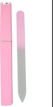 Glazen Nagelvijl Licht roze- 1 Stuk - Glasvijl met opbergdoosje - Manicure – oDaani