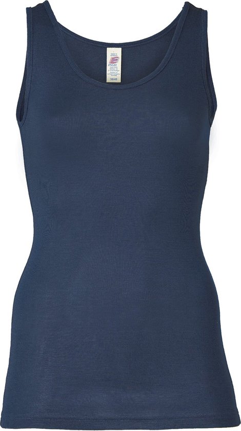 Chemise Femme Soie Laine Mérinos Engel Natur bleu marine 42/ 44(L)