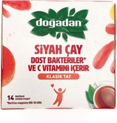 Thee noir Dogadan - Goût classique - Thee noir avec cultures et Vitamine C - Thee Doğadan - 14 sachets - 30,8 grammes