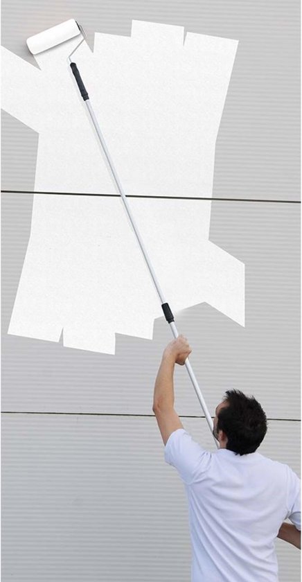 LAANPOLE Telescopische Paal, Uitschuifbare Paal van Aluminium 6m, Multifunctionele Verfroller voor Verven, Stofafnemen en Schoonmaken