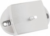 Kast-Toiletdeurslot Push-Lock Spanjolet (2-zijdig-WIT)