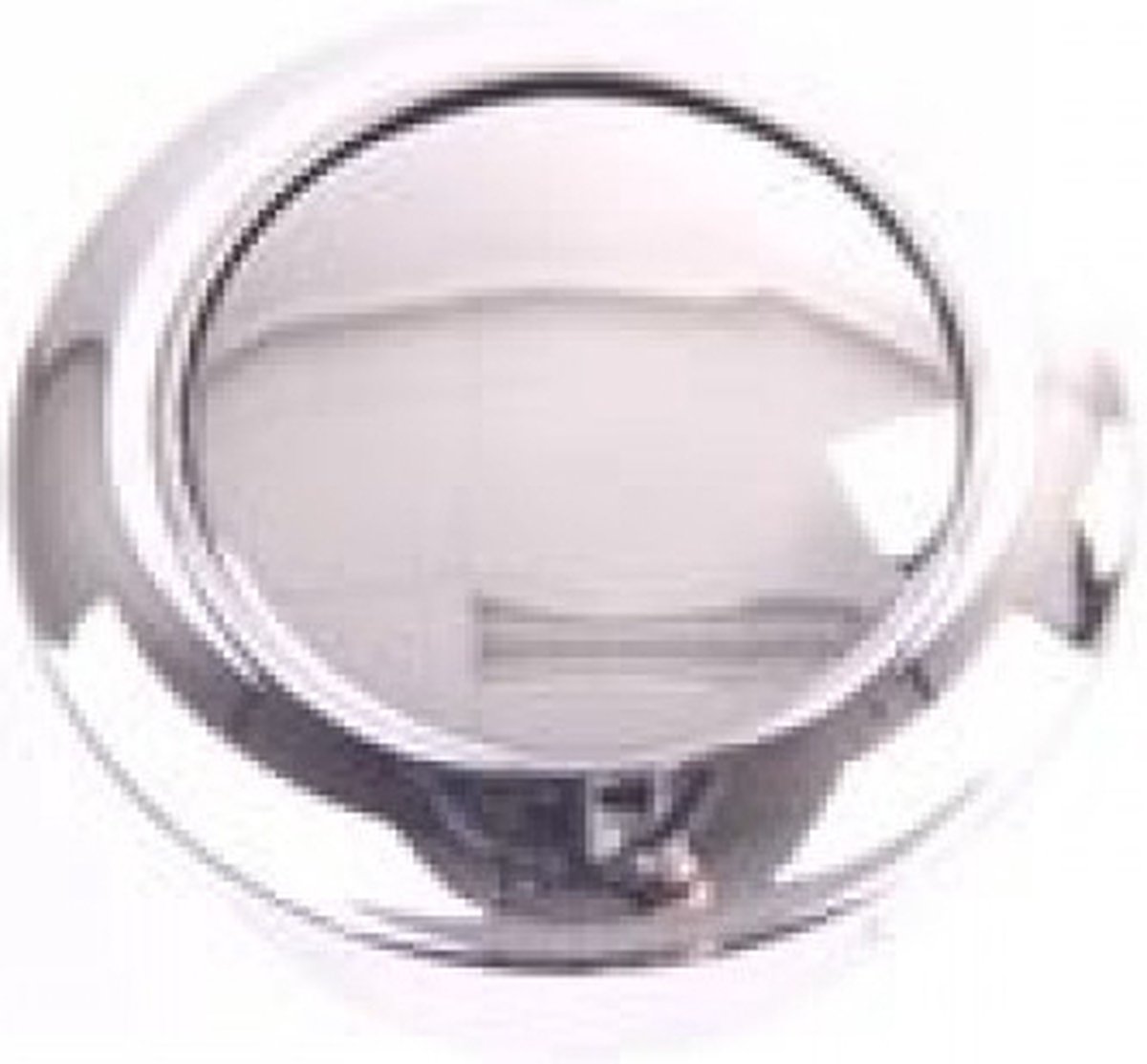 Knop+Ring Pushlock Nikkel Gepolijst 2st.
