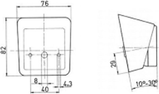 Aspöck Flexipoint breedtelamp LED - wit - DC 0,5 meter