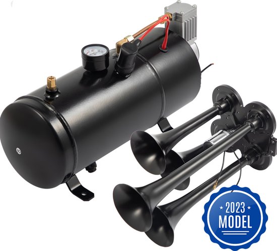 4 Trompete Train Air Horn Kit Mit 150 PSI 3 Liter 12V Luft Kompressor 150dB+
