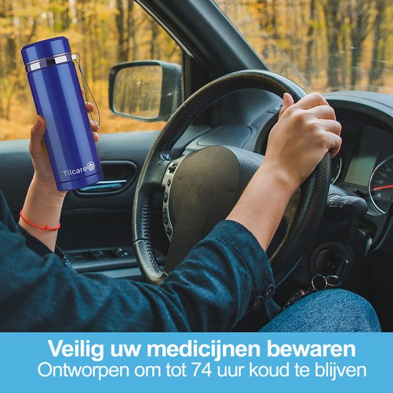 Yokbeer Insuline Koelbox 2-8℃ Drug Reefer Koeler Reiskoffer 8 Uur Oplaadbare Batterij Mini Geneeskunde Refrigerator Auto Usb Lader Portable Drug Reefer Color 2 Battery
