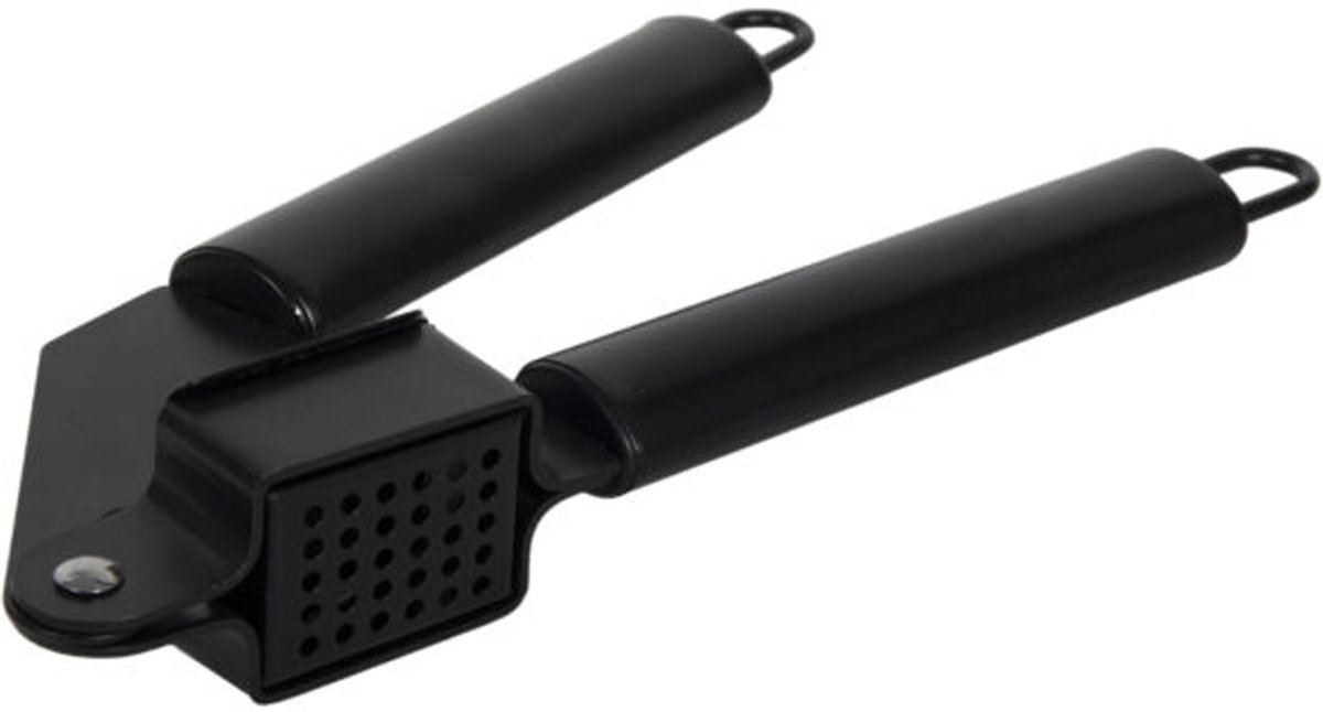 Svenska living Knoflookpers - zwart - 19 cm - Knoflookpersen keukenaccessoires