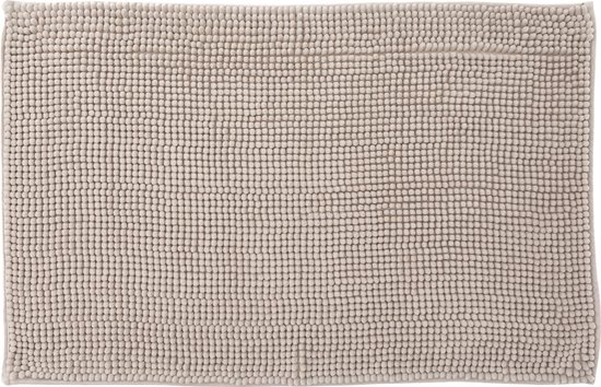 Atmosphera Badkamer kleedje/badmat voor de vloer - 50 x 80 cm - beige