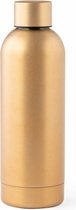 Thermosfles/Isoleerkan - RVS - 800 ml - goudkleurig metallic - warme en koude dranken