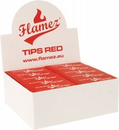 Flamez - Filter tips - Filter tip books - Doos 50 stuks - Rood