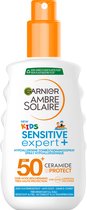 Garnier Ambre Solaire Kids Sunscreen Spray SPF 50+ - Ceramide Protect - Crème solaire pour la peau des enfants avec Ceramide Protect - Hypoallergénique - 150 ml