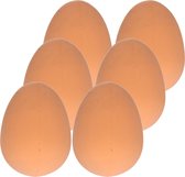 10x faux œufs rebondissant brun