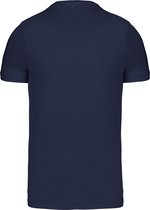 Donkerblauw T-shirt met V-hals merk Kariban maat 3XL