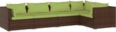 vidaXL-5-delige-Loungeset-met-kussens-poly-rattan-bruin