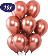 Ballonnen Set - Chroom - Rose Goud - 10 Stuks - Latex - Geschikt voor Helium