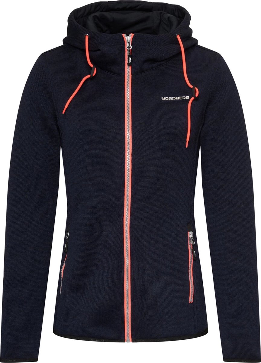 Nordberg Elise Fleece Vest Dames Melange Blauw
