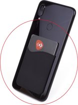 Benson Telefoon/Smartphone Pasjeshouder - Silicone - 57 x 91 mm - Zwart