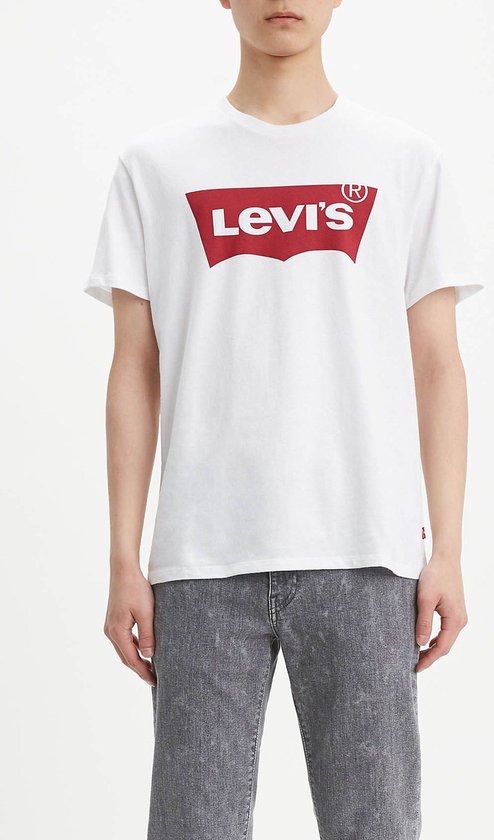 Levi's - T-shirt Logo Wit - Maat XXL - | bol.com