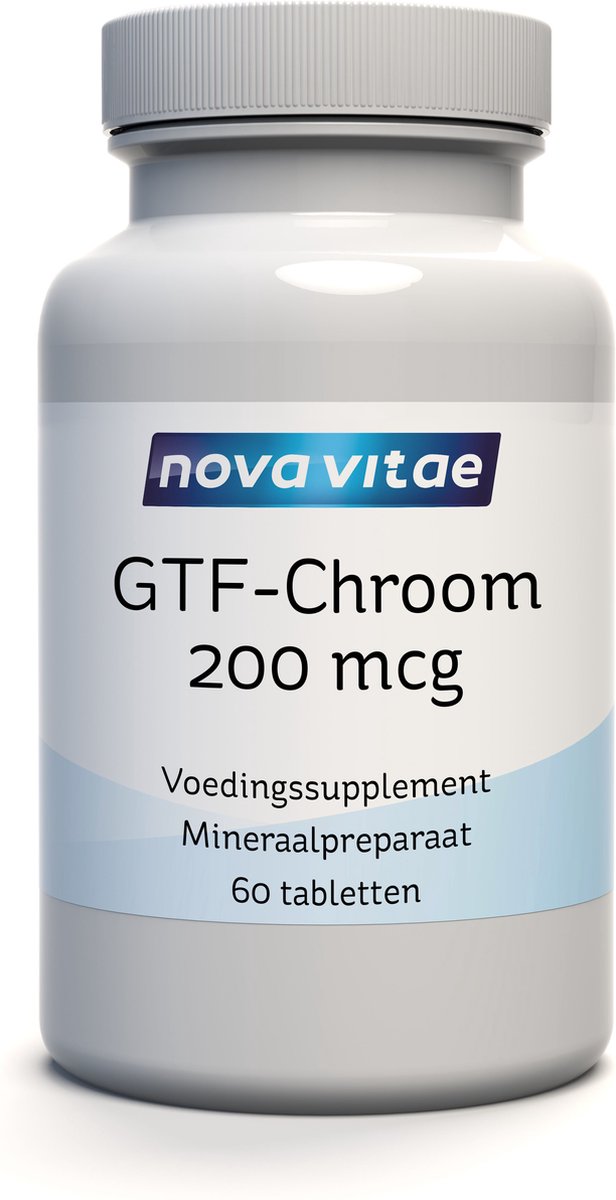 Goedkoopste Nova Vitae - GTF Chroom - Chromium - 200 mcg - 60 tabletten