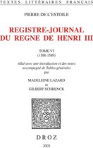 Textes littéraires français - Registre-journal du règne de Henri III