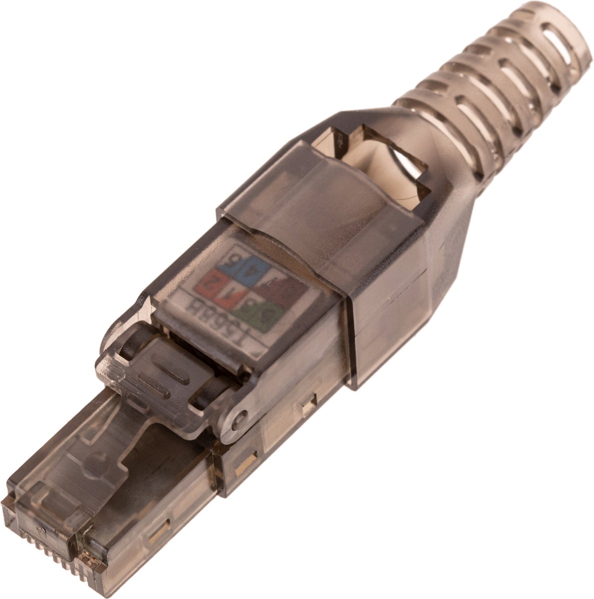BeMatik - UTP Cat.6 RJ45 mannelijke automatische crimp connector pack 6 stuks