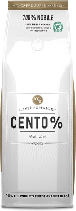 Cento% Nobile | Gebrande Koffiebonen | koffie | 750 gram | 100% Arabica
