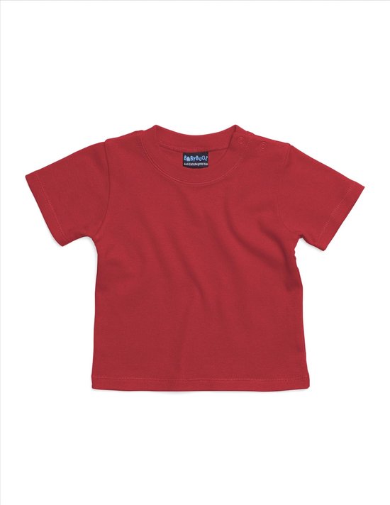 BabyBugz - Baby T-Shirt - Rood - 100% Biologisch Katoen - 86