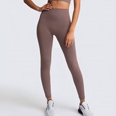 Gym Revolution - Sportlegging dames - Sportkleding dames - Sportbroek dames - Sportlegging - High Waist - Shape legging - Sportlegging dames high waist - Hardloopbroek dames - yoga legging dames - Oud roze Maat M