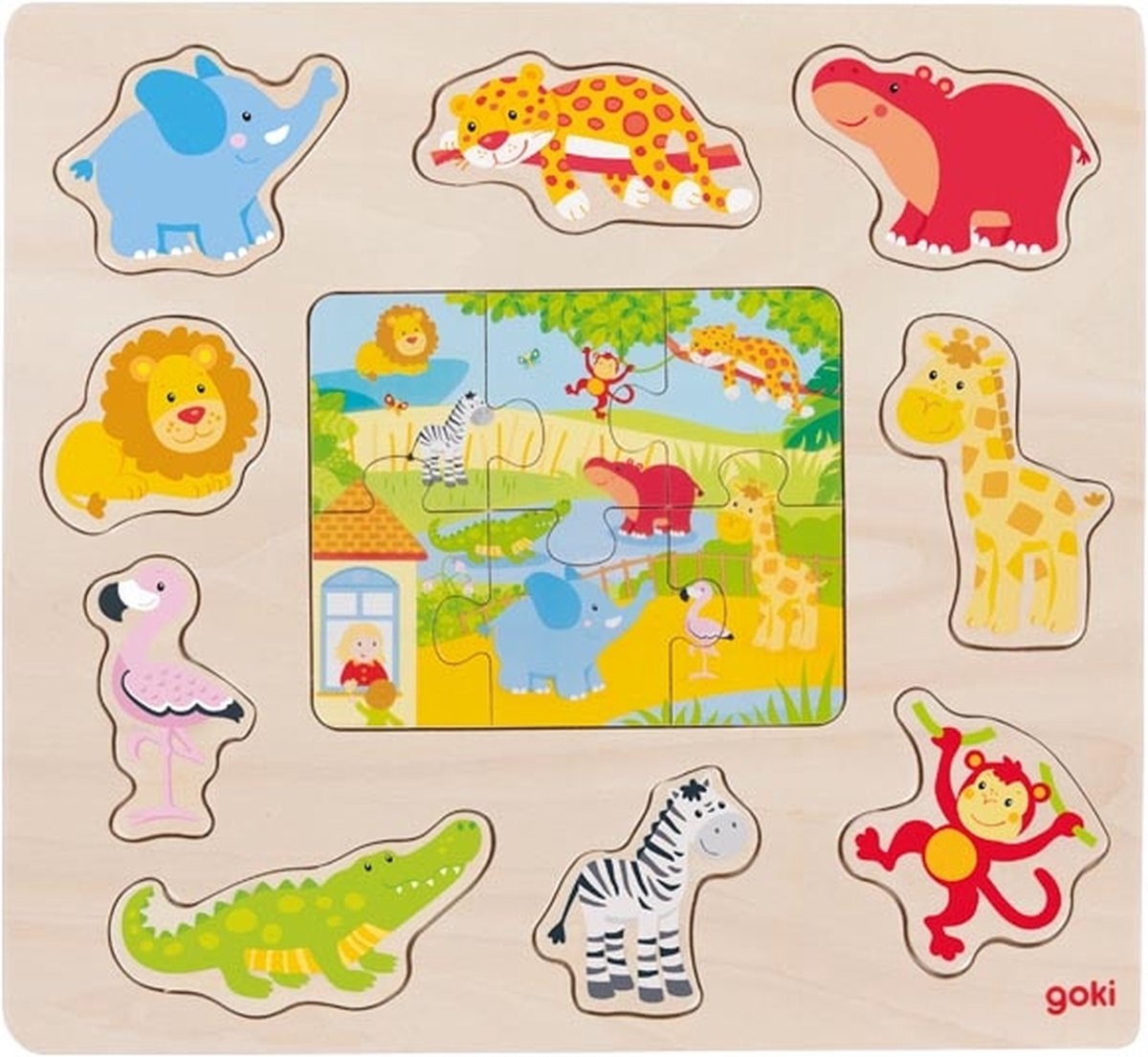 Inlegpuzzel - Zoodieren