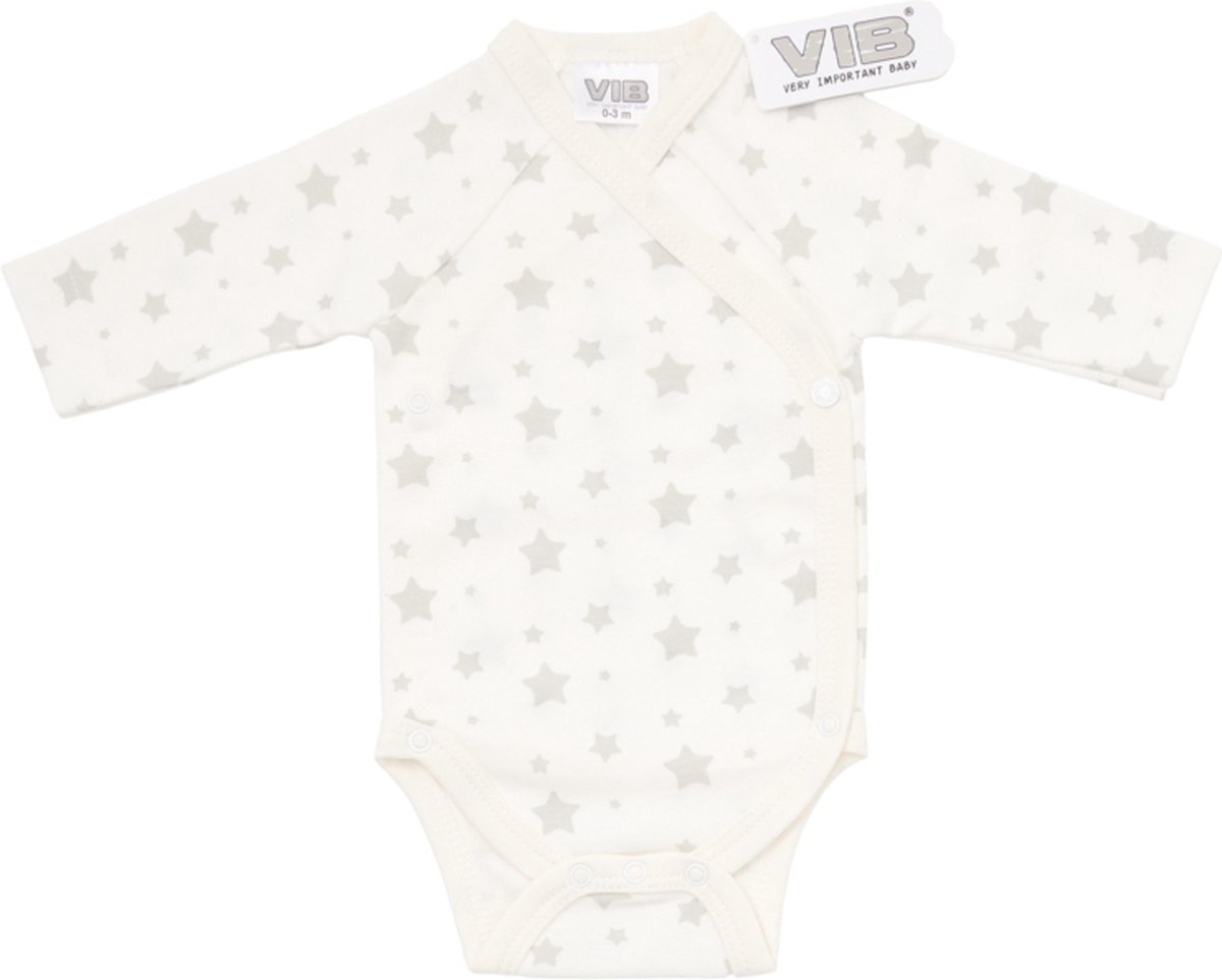 VIB-Romper overall print sterretjes- Wit