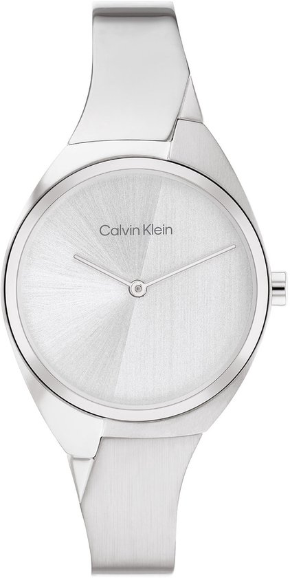 Calvin Klein CK25200234 Charming Dames Horloge - Mineraalglas - Staal - Zilverkleurig - 30 mm breed - Quartz - Druksluiting - 3 ATM (spatwater)