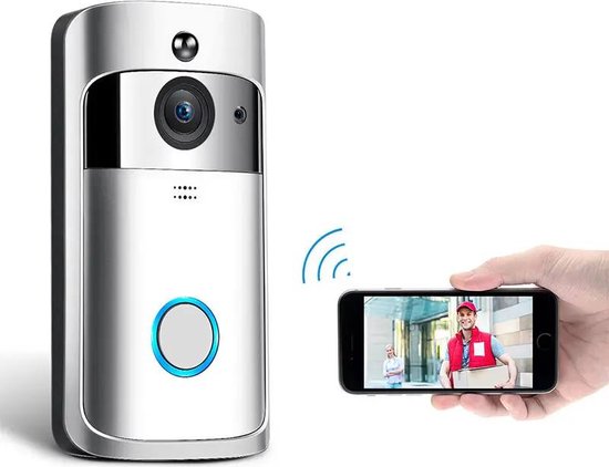 Foto: Draadloze video deurbel camera hd draadloze deurbel set ring huis veiligheid makkelijk te installeren gratis verzending 