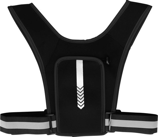 LUMEFIT Reflecterende hardloopvesten met hoge zichtbaarheid met armbanden High-Vis voor de veiligheid van kinderen, dames, heren, verstelbare uitrusting, 8 heldere LED's voor dag en nacht auto, fiets