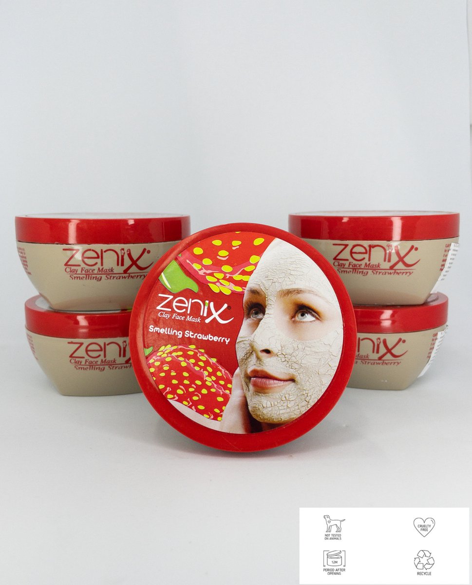 Zenix kleimasker met aardbei aroma - 350 gr