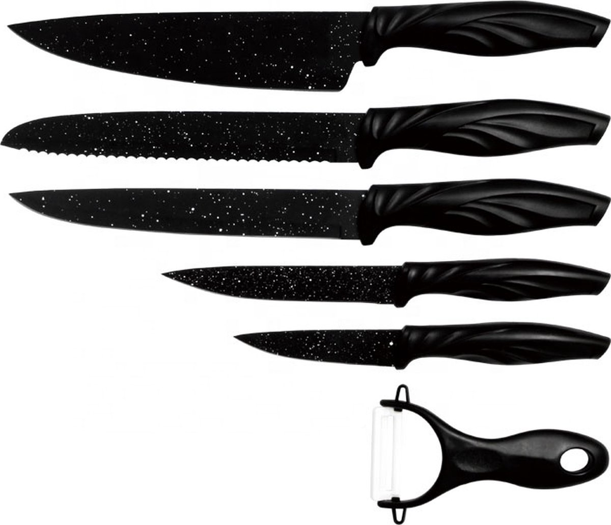 Ensemble de couteaux Rheinstahl - 6 pièces - couteau Santoku, couteau à  pain, couteau... | bol