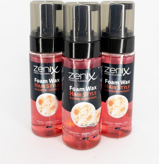 Zenix men series hair style wax foam maximum control 150 ml