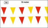 Vlaggenlijn rood/geel 10 meter - Meerkleurig - vlaglijn festival blok vlaglijn thema feest festival verjaardag landen